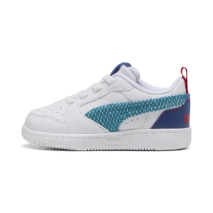 Obrázek produktu PUMA Rebound V6 Low Run Fun Sneakers Toddlers, Shoes, White/Tropical Blue/Clyde Royal
