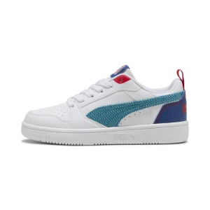 Obrázek produktu PUMA Rebound V6 Low Run Fun Sneakers Youth, Shoes, White/Tropical Blue/Clyde Royal