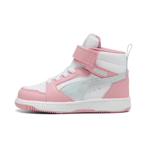 Obrázek produktu PUMA Rebound V6 Mid Space Belle Sneakers Toddlers, Shoes, Sea Glass/Pinkscape/White