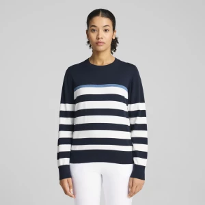Obrázek produktu PUMA Resort Stripe Sweater Women, Clothing, Deep Navy/White Glow,