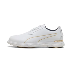 Obrázek produktu PUMA Royale Players Golf Shoes Men, Shoes, White/Deep Navy/Old Gold,