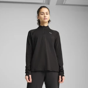 Obrázek produktu PUMA RUN VELOCITY CLOUDSPUN Quarter-Zip Top Women, Clothing, Black,