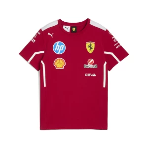 Obrázek produktu PUMA Scuderia Ferrari HP 2025 Team Tee Youth, Clothing, Dark Cherry,
