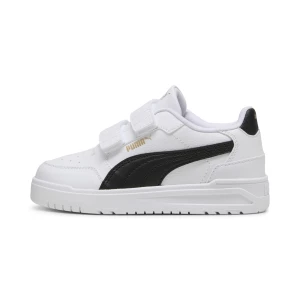 Obrázek produktu PUMA Shuffle Downtown Low Sneakers Kids, Shoes, White/Black/Gold