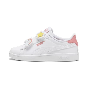 Obrázek produktu PUMA Smash 3.0 Badges Sneakers Kids, Shoes, White/Passionfruit