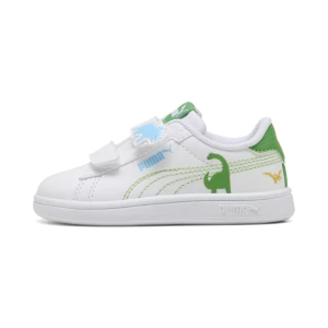 Obrázek produktu PUMA Smash 3.0 Dino Sneakers Toddlers, Shop, White/Green Fruit/Vibrant Blue