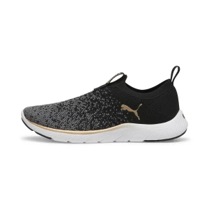 Obrázek produktu PUMA Softride Remi Slip-on Knit Women's Running Shoe, Shoes, Black/Gold/Cool Dark Gray,