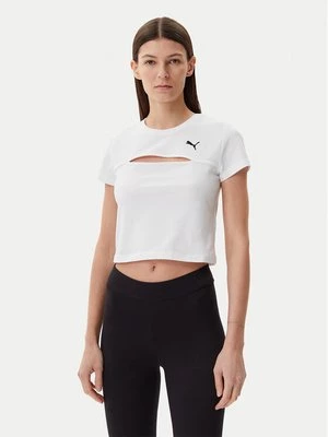 Obrázek produktu Puma T-Shirt Ess Cut-Out 631164 Bílá Slim Fit
