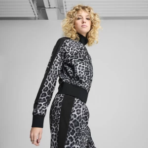 Obrázek produktu PUMA T7 LEO LUXE All-Over Print Short Track Jacket Women, Clothing, Black