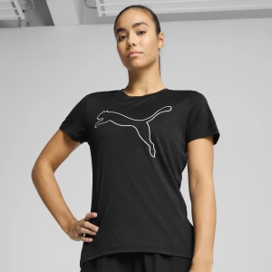 Obrázek produktu PUMA TAD ESSENTIALS Heather Logo Tee Women, Clothing, Black Heather