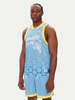 Obrázek produktu Puma Tank top Hoops Manchester City 631693 Světle modrá Regular Fit