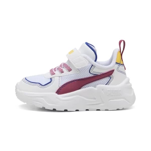Obrázek produktu PUMA Trinity Lite Starblitz Sneakers Toddler, Shoes, White/Port/Sunny Yellow,