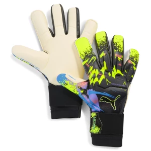 Obrázek produktu PUMA ULTRA Ultimate TEASER Hybrid Goalkeeper Gloves, Accessories, Black/Luminous Purple/Lime Squeeze,