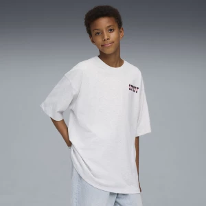 Obrázek produktu PUMA Wardrobe Essentials Go Together Oversized Graphic Tee Youth, Clothing, Alpine Snow/Melange,