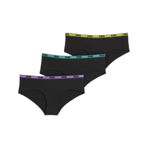 Obrázek produktu PUMA Women's Hipsters 3 Pack, Clothing, Black/Various Logo Colors,