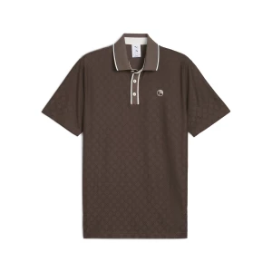 Obrázek produktu PUMA x ARNOLD PALMER Tipped Jacquard Golf Polo Men, Clothing, Flat Bronze,