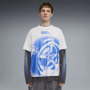 Obrázek produktu PUMA x FAST & FURIOUS Oversized Tee Men, Clothing, White/Dusky Gray,