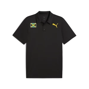 Obrázek produktu PUMA x JAMAICA Performance Polo Men, Clothing, Black/Jamaica Village