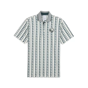 Obrázek produktu PUMA x REIGNING CHAMP MATTR Golf Polo Men, Clothing, Warm White/Green Terrain,