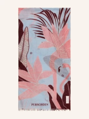 Obrázek produktu Purschoen Kašmírový Šál Flamingo černošedá / růžová / tmavě červená