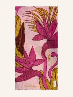 Obrázek produktu Purschoen Kašmírový Šál Flamingo růžová / růžová / světle zelená