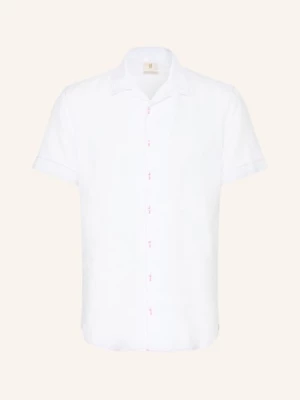 Obrázek produktu q1 Manufaktur Letní Košile Olly Slim Relaxed Fit Z Lnu bílá / červená