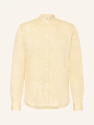 Obrázek produktu q1 Manufaktur Lněná Košile Slim Relaxed Fit Se Stojáčkem žlutá