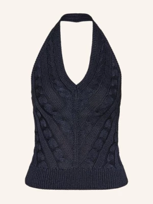 Obrázek produktu Ralph Lauren Collection Pletený Top Z Hedvábí tmavě modrá