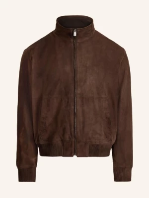 Obrázek produktu Ralph Lauren Purple Label Kožená Bunda tmavě hnědá