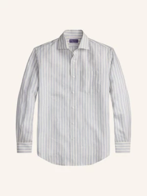 Obrázek produktu Ralph Lauren Purple Label Lněná Košile Custom Fit tmavě modrá / krémová