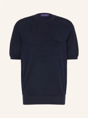Obrázek produktu Ralph Lauren Purple Label Pletené Tričko S Hedvábím tmavě modrá