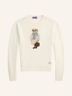 Obrázek produktu Ralph Lauren Purple Label Svetr S Hedvábím bílá / světle hnědá / modrá