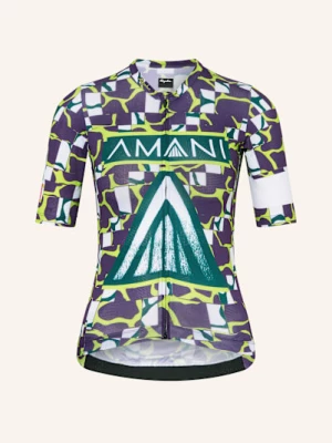 Obrázek produktu Rapha Cyklistický Dres Amani Pro Team Training fialová / neonově zelená