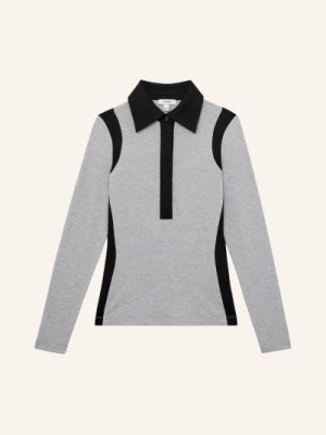 Obrázek produktu Reiss Jerseyové Polo Tričko Denise šedá / černá