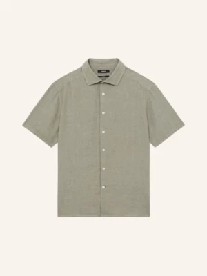 Obrázek produktu Reiss Košile S Krátkým Rukávem Holiday Slim Fit Z Lnu olivová