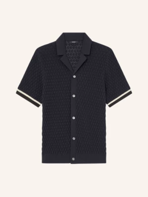 Obrázek produktu Reiss Pletená Košile Bilsby Slim Fit tmavě modrá / krémová / černá
