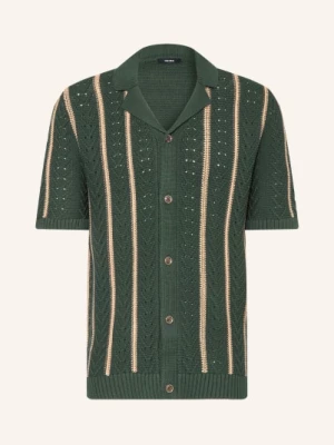 Obrázek produktu Reiss Pletená Košile Ellingham Slim Fit tmavě zelená / béžová