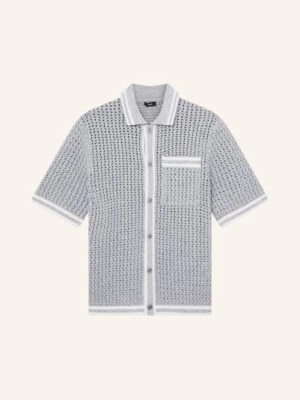 Obrázek produktu Reiss Pletená Košile Through Regular Fit černošedá / bílá