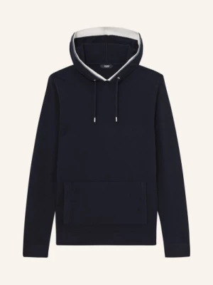 Obrázek produktu Reiss Pletená Mikina S Kapucí Falmer Z Merino Vlny tmavě modrá / tmavě šedá / bílá