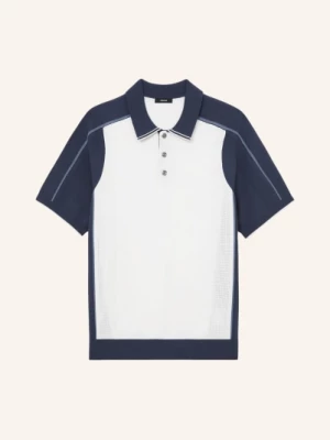 Obrázek produktu Reiss Pletené Polo Tričko Claremont bílá / tmavě modrá