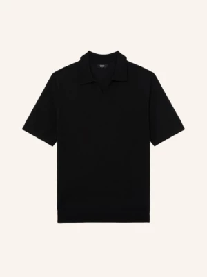 Obrázek produktu Reiss Pletené Polo Tričko Duchie Z Merino Vlny černá