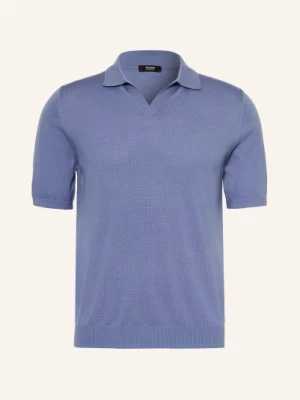 Obrázek produktu Reiss Pletené Polo Tričko Duchie Z Merino Vlny modrá