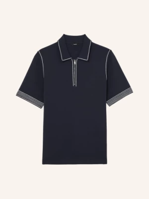 Obrázek produktu Reiss Pletené Polo Tričko Mason tmavě modrá / bílá