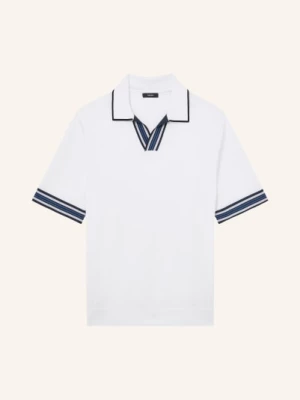 Obrázek produktu Reiss Pletené Polo Tričko Poole bílá / modrá / černá