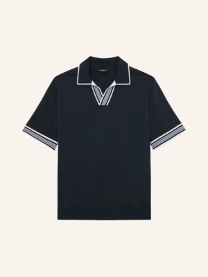 Obrázek produktu Reiss Pletené Polo Tričko Poole tmavě modrá