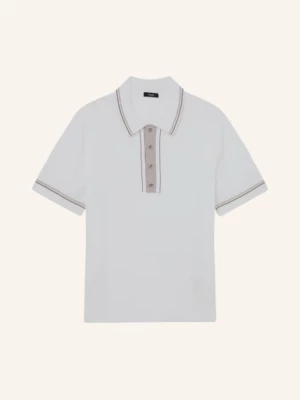 Obrázek produktu Reiss Pletené Polo Tričko Rothwell krémová / hnědá