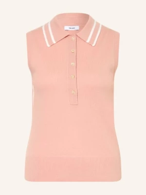 Obrázek produktu Reiss Pletené Polo Tričko Saskia růžová / bílá