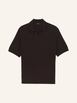 Obrázek produktu Reiss Pletené Tričko Chelmsford Z Merino Vlny tmavě hnědá