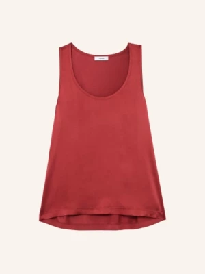 Obrázek produktu Reiss Top Ruby Ze Směsi Materiálů tmavě červená
