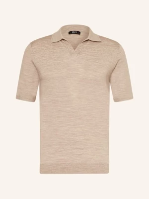 Obrázek produktu Reiss Úpletová Polokošile Duchie Z Merino Vlny béžová
